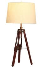 Image of Antique Surveyors Restoration Table LAMP Shade Lamp Transit Tripod Nautical Lamp