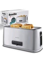 Image of BREVILLE EDGE COLLECTION 4SLICE TOASTER WITH EXTRA LONG SLOTS AND HIGH-LIFT NEW.