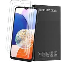 Image of Clear Case For Samsung A34 A54 A13 A14 Slim Gel Cover & Glass Screen Protector