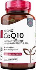 Image of CoQ10 200mg - 120 Vegan Capsules of High Strength Co Enzyme Q10 (4 Months Supply