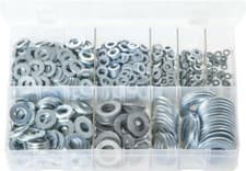 Image of Assorted Box of Flat Washers 'Form A' - Metric - M3 - M20 - 800 Pieces - AB76N
