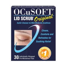 Image of Ocusoft Lid Scrub, Pre-Moistened Pads, Original Formula, 30 Pads