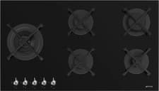Image of Smeg Classic PV395LN 90cm Wide 5 Burner Gas Hob - Black