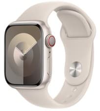 Image of OFFICIAL GENUINE APPLE WATCH 38MM 40MM 41MM 42MM SPORT BAND STRAP STARLIGHT- S/M