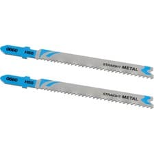 Image of Stanley FatMax Straight Cutting T Shank Jigsaw Blades for Metal Pack of 2