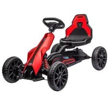 Image of 12V Electric Go-Kart for Kids Ride-On Racing Go-Kart with Forward & Reversing