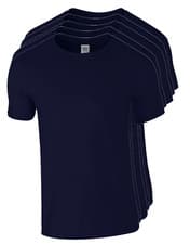 Image of Mens Gildan Softstyle T shirt 3 & 5 Pack Unisex Plain Cotton Bulk T-Shirt Mixed
