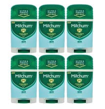 Image of Mitchum Clean Control 48hr Protect Anti-Perspirant Deodorant Stick 41g Pack of 6