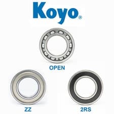 Image of KOYO Bearing 6000 - 6307 Series - Open - 2RS - 2Z - C3 - *Choose your size* BRGS