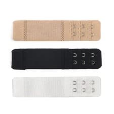 Image of ELASTIC BRA EXTENDER 2 HOOK ,3 POSITIONS - Ladies Bra Extension Strap - Elastic