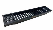 Image of Unibos Luxury Bamboo Bath Bridge Bath tub Rack Storage Shelf, 100% Bamboo Black