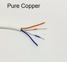 Image of BT 10m Telephone Cable 100% Copper - Internal 2 Pair 4 Core CW1308 White lot