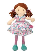 Image of Personalised Rag Doll Fran 40cm Baby Girl or Toddler Tiriki Bonikka Embroidered