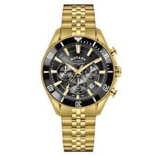 Image of Gents Rotary Watch Chronograph Bracelet RGB10014/04 Gold Tone RRP £269.00
