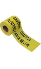 Image of CAUTION UNDERGROUND ELECTRIC CABLE BELOW WARNING  TAPE 50m   LENGTH