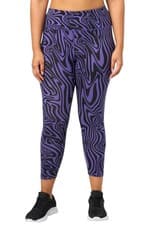 Image of Reebok Women's Modern Safari Cotton Tight Purple Zebra