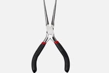 Image of Needle Long Nose Small Curved Grip Pliers Steel Sharp Ultra Thin Hand Tools