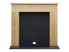 Image of Adam Innsbruck Stove Fireplace in Oak & Black, 45 Inch