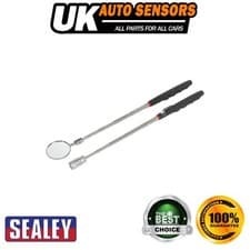 Image of Sealey Siegen Telescopic Magnetic LED Pick-Up Tool & Inspection Mirror Set 2pc