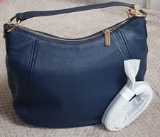 Image of Michael Kors Leather FULTON Large Shoulder Handbag. Mk Ladies Stylish Handbag.