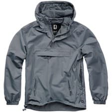 Image of Brandit Summer Windbreaker Adjustable Breathable Mens Mesh Lining Anthrazit