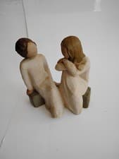 Image of Willow Tree “Heart and Soul” Figurine Friends Sisters Together (no box, 2002)