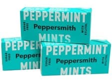 Image of PEPPERSMITH FINE ENGLISH PEPPERMINT FRESH MINTS 3x15g 100% XYLITOL-Free UK Post