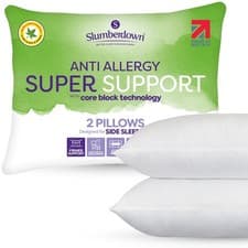 Image of Anti Allergy Pillow Firm Support for Side Sleepers by Slumberdown