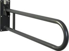 Image of Croydex Fold Away Drop Down Grab Rail Wall Mount Mobility Aid Steel Grey