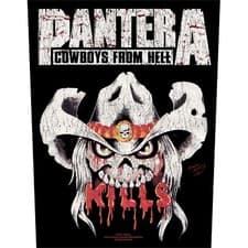 Image of PANTERA BACK PATCH: KILLS / COWBOYS FROM HELL: album Official Licence Merch gift