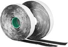 Image of Heavy Duty Hook & Loop Adhesive Tape – 20mm x 5m Sticky Fastener tape Roll Black