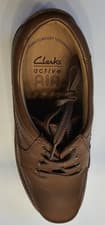 Image of Clarks Men's Active Air Lace-Up Derby Shoes Sidmouth Mile Brown Leather