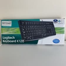 Image of Logitech K120 Business Keyboard Wired USB Black Wired Windows UK QWERTY PC Media