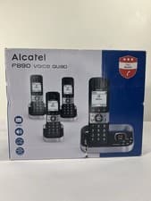 Image of Alcatel F890 Voice Quad Cordless Phone System - 4 Handsets - Call Block - Boxed