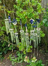Image of Wind Chimes 5 Tubes Indoor Outdoor Garden Nordic Theme