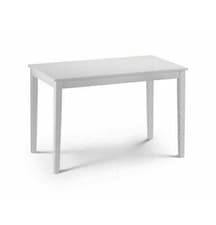 Image of Julian Bowen Taku White Rectangular Dining Table - Table Only - 114 x 65 x 76cm