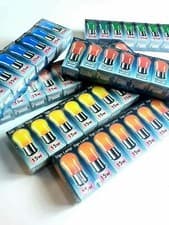 Image of Coloured Pygmy Light Bulbs 15w Crompton Branded BC SBC SES sign light bulb lamp