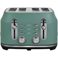 Image of Rangemaster PCG RMCL4S304MG Classic 4 Slice Toaster Mineral Green