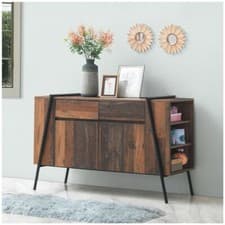 Image of TAD | Abbey Rustic Oak Sideboard 2 Door 2 Drawer Living Room Furniture