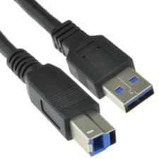 Image of 5m USB 3.0 SuperSpeed USB 3.0 Type A to Type B Black