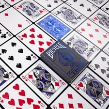 Image of Bicycle Official Metalluxe Blue Playing Cards. Deck/Poker/Magic/Magician