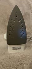 Image of Pifco 200ml White & Blue Non-Stick Coated Soleplate Lightweight Easy Steam Iron