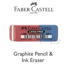 Image of Faber-Castell Rubber Eraser Duel Ended for Ink & Pencil - 187040 - 7070-40