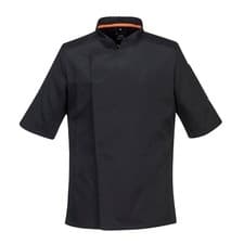 Image of Portwest C738 Men's Mesh Air Pro Chef Jacket Slim Fit Short Sleeve Workwear 3XL