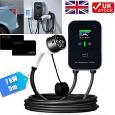 Image of 7KW EV Charger Type 2 Electric Vehicle Car Charging Station With 5M Cable 32A