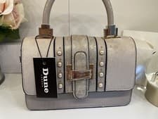 Image of Gorgeous Small Dune Clutch Bag With Pearl Detail - New with Tags !