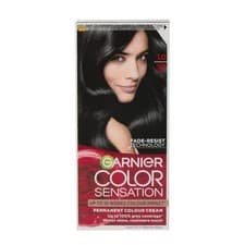 Image of Garnier Color Sensation Hair Dye - 1.0 Ultra Onyx Black