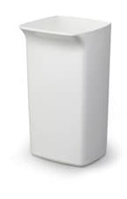 Image of Durable 40L Square Waste Bin White | Strong Stylish Recycling Bin | DURABIN