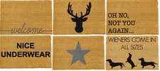 Image of Artsy Doormats - Novelty Coir Doormats - 60cm x 40cm - Many Designs Listing 3.