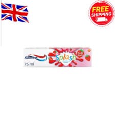 Image of Aquafresh Splash Toothpaste 3-8 years, Kids Toothpaste, Strawberry Flavour 75 m